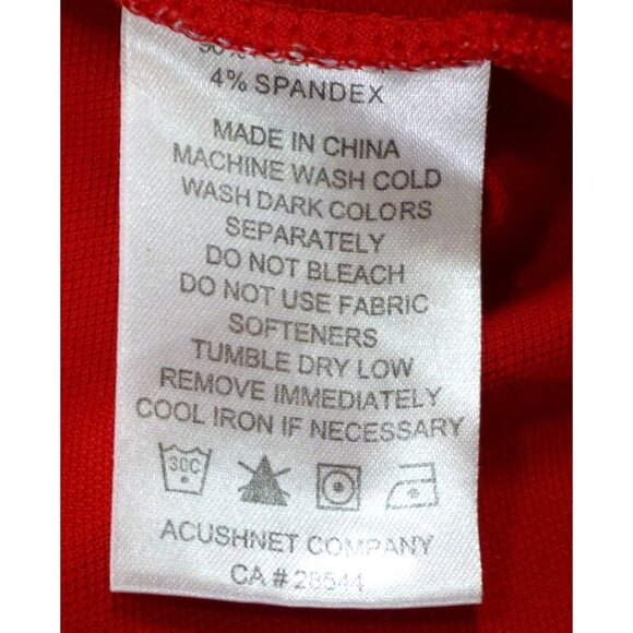 FJ Mens Red PGA Polo Shirt Embroidered Logo Moisture-Wicking Stretch Short Sleev - Picture 5 of 9